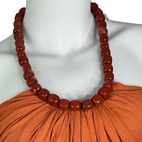 SKY beaded neck halter top in size M - Picture 2 of 4